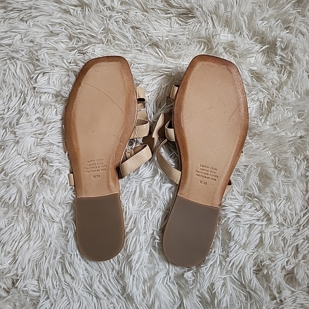 Jeffrey Campbell Sandals Lynx Slides Leather Bows Sandals Women's Cute - 8 - Picture 6 of 11